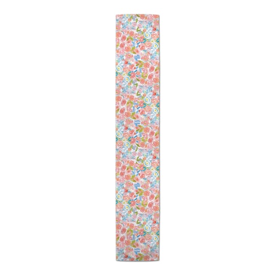 Painterly Florals Indoor/Outdoor Table Runner